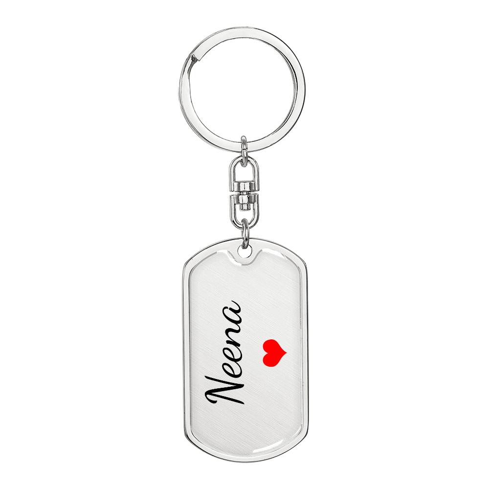 Neena Keychain – Custom Name Keychain for Women