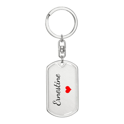 Ernestine Keychain – Name Keychain Gift