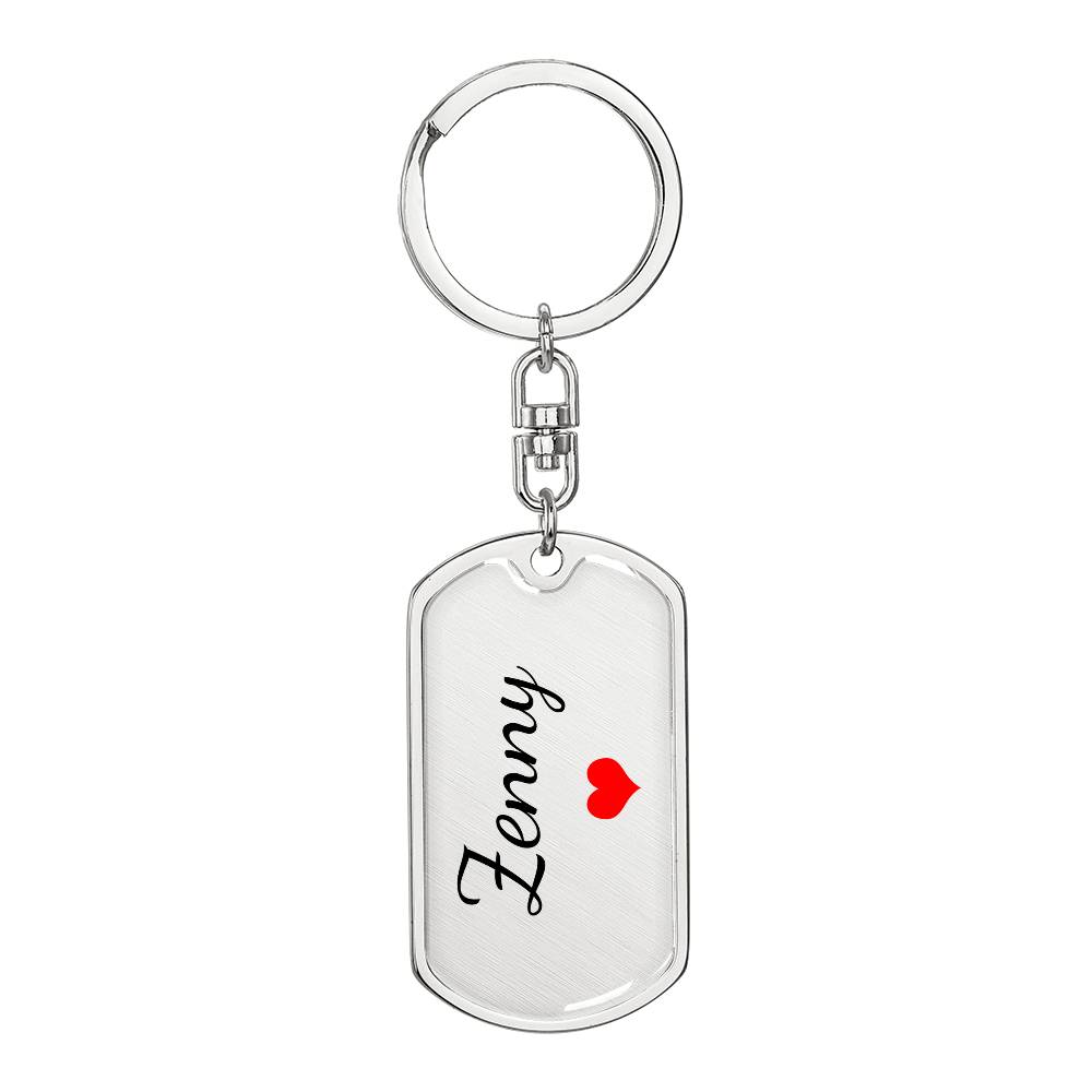 Zenny Keychain – Custom Name Keychain for Women