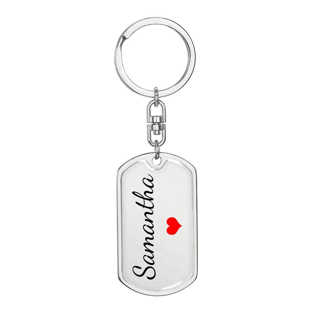 Samantha Keychain – Name Keychain Gift