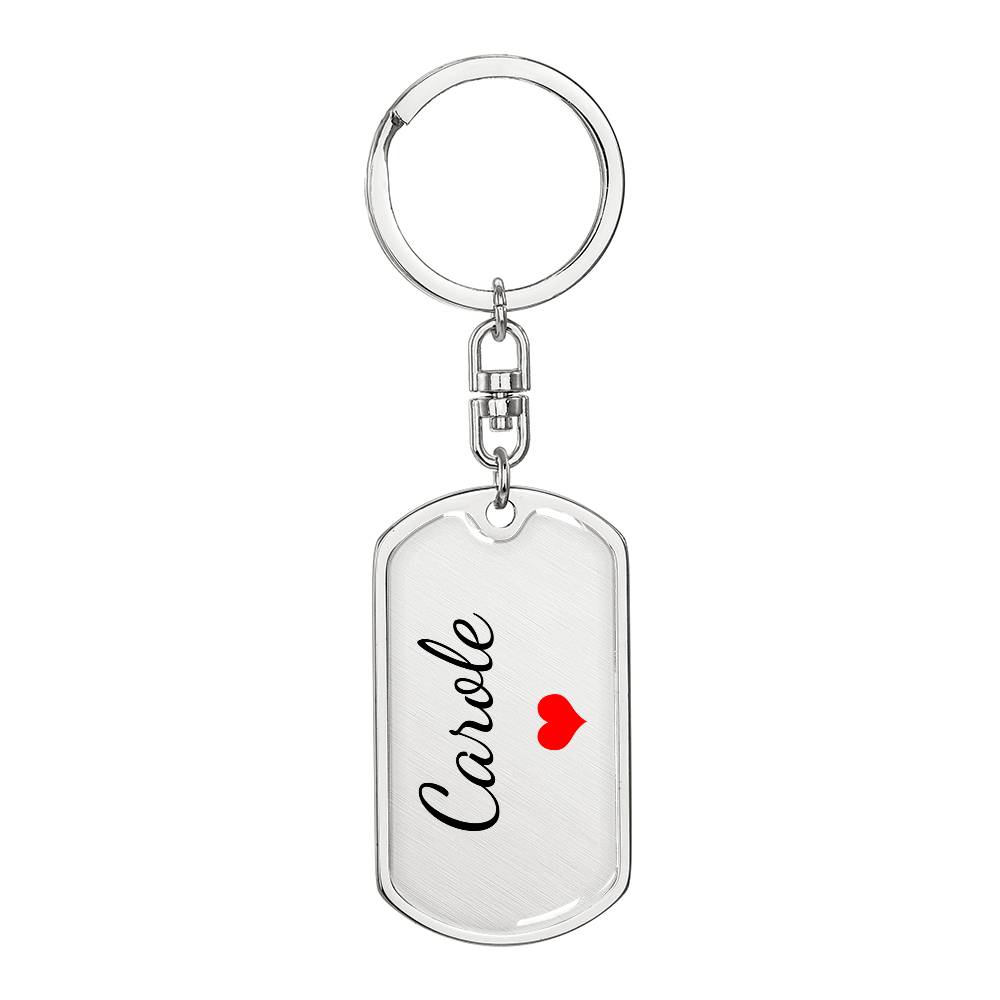Carole Keychain – Custom Name Keychain for Women