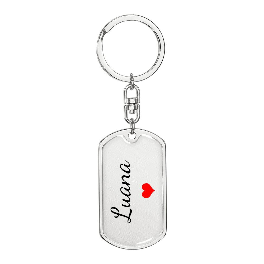 Luana Keychain – Custom Name Keychain for Women
