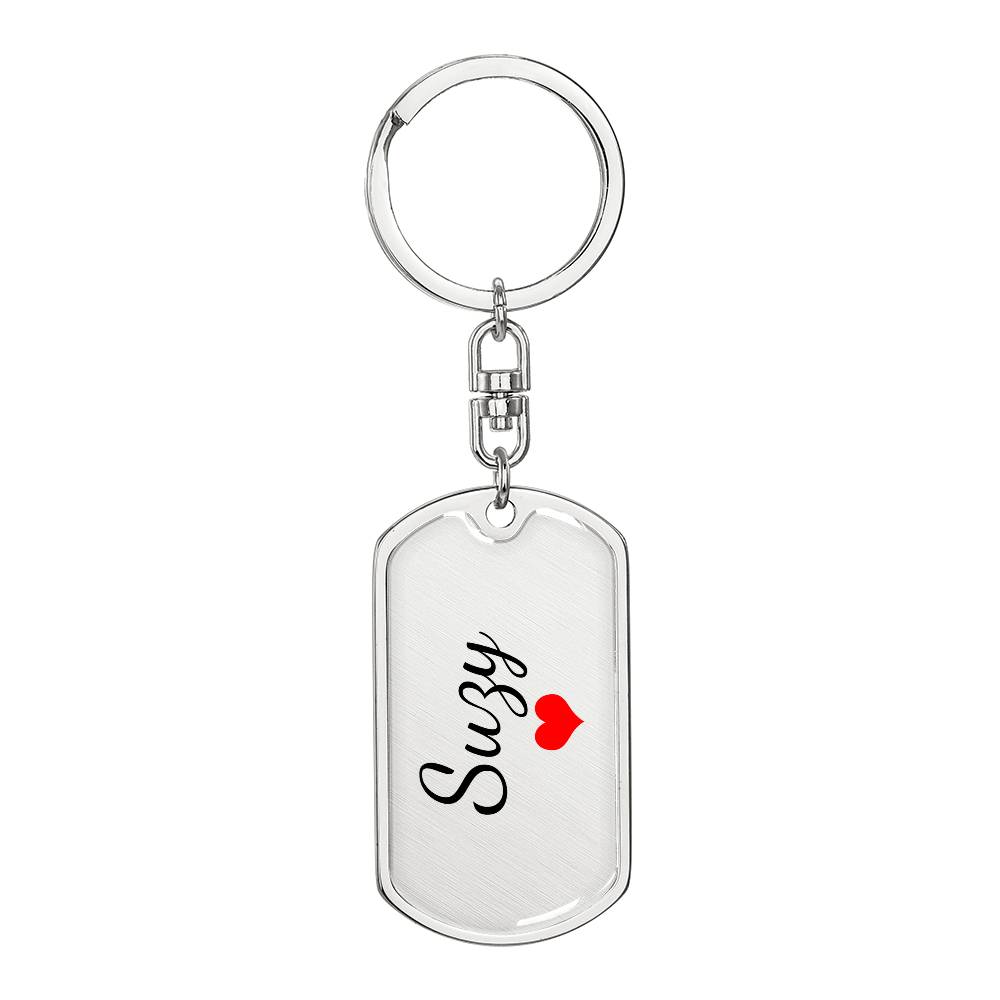 Suzy Keychain – Custom Name Keychain for Women