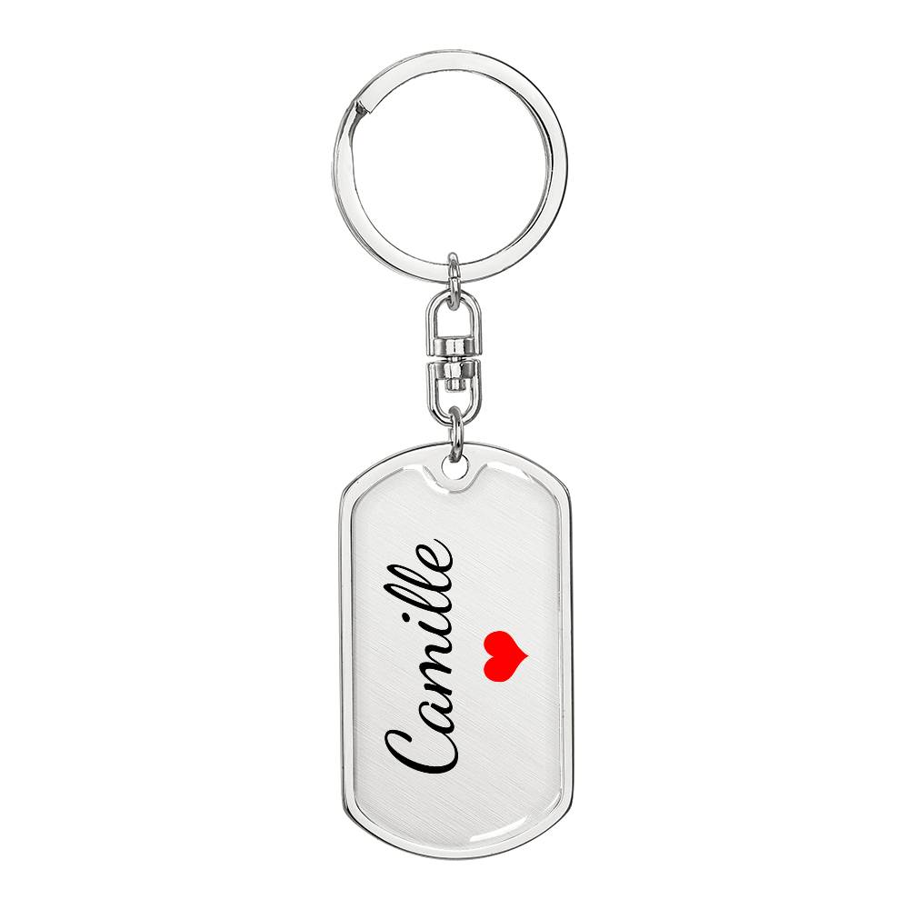 Camille Keychain – Name Keychain for Women