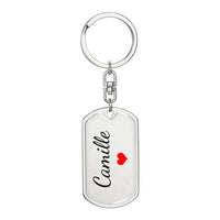 Load image into Gallery viewer, Camille Keychain – Name Keychain for Women
