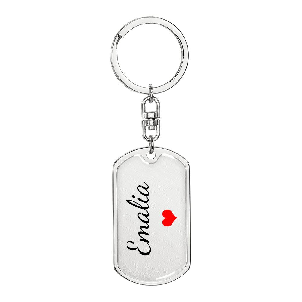 Emalia Keychain – Custom Name Keychain for Women