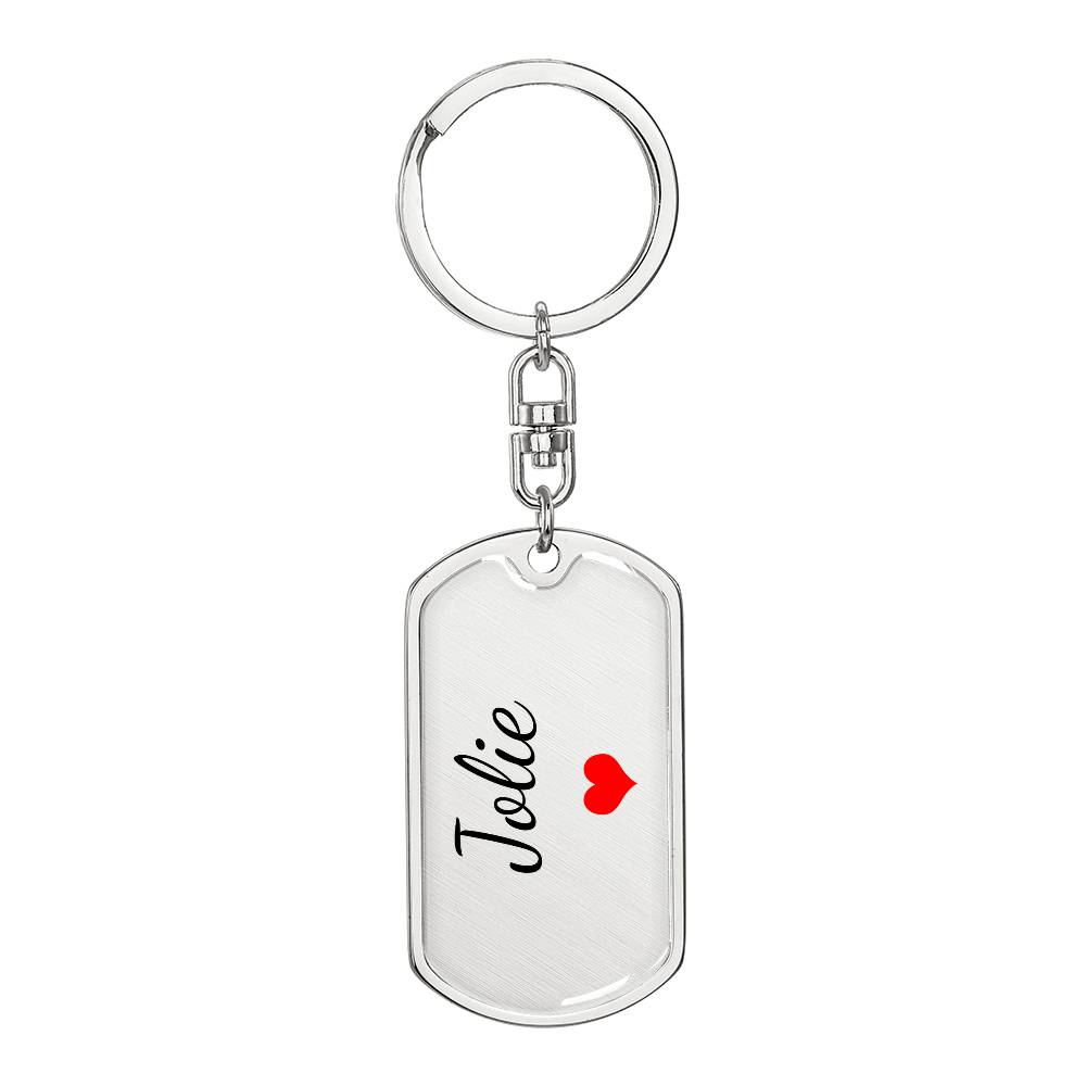 Jolie Keychain – Custom Name Keychain for Women