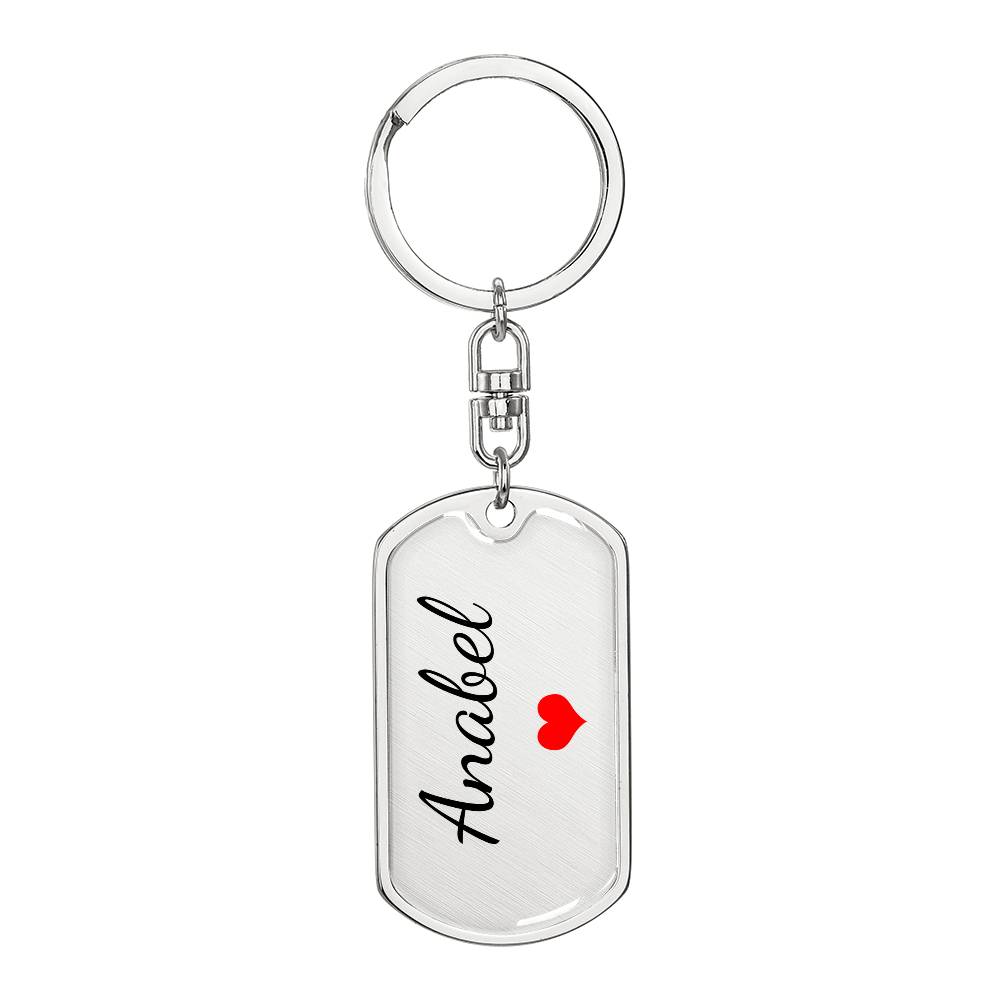 Anabel Keychain – Custom Name Keychain for Women