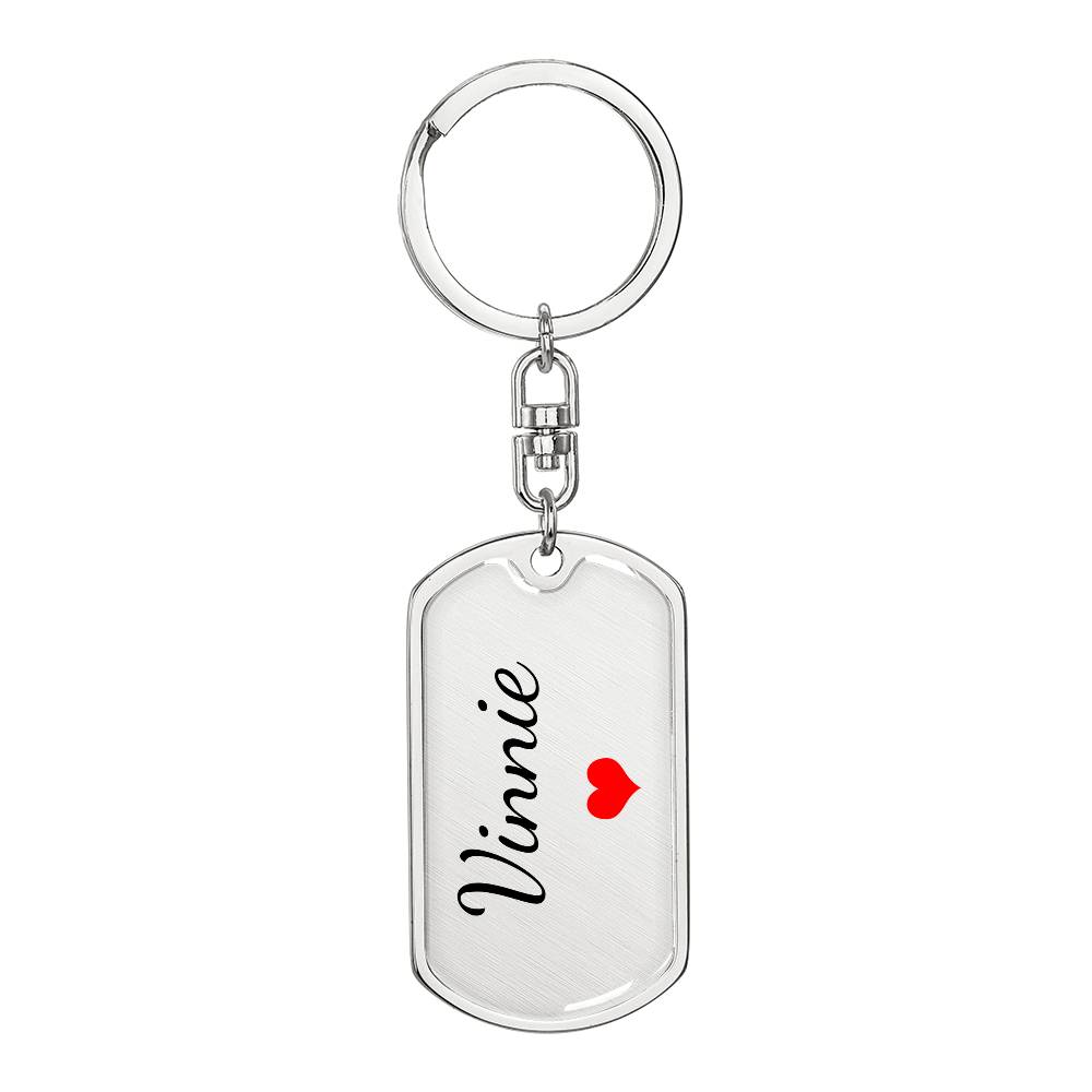 Vinnie Keychain – Custom Name Keychain for Women
