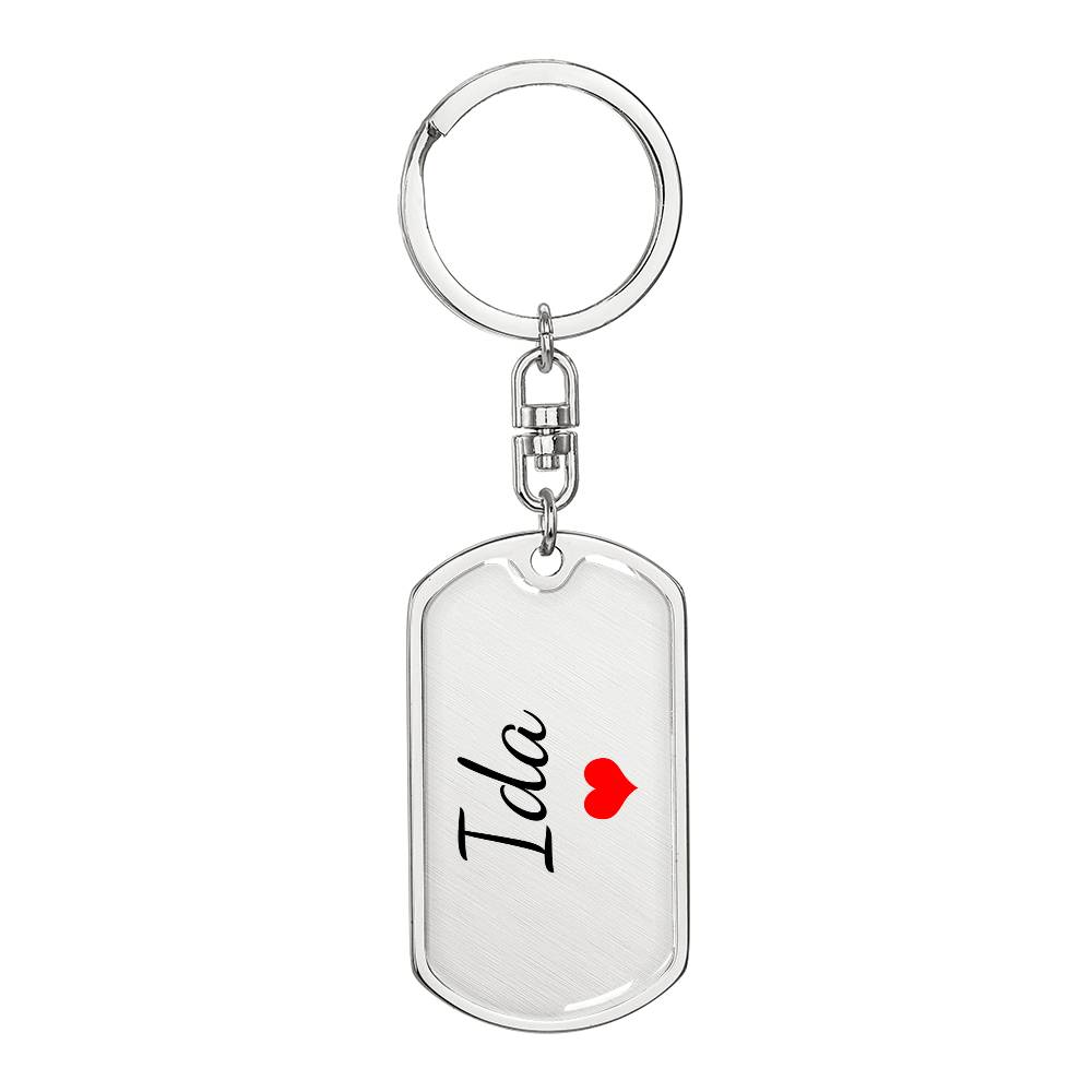 Ida Keychain – Custom Name Keychain for Women