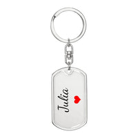 Load image into Gallery viewer, Julia Keychain – Custom Name Keychain for Women
