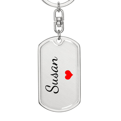 Susan Keychain – Custom Name Keychain for Women
