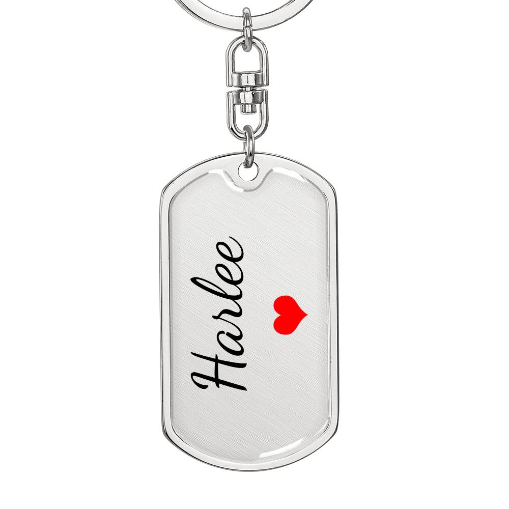 Harlee Keychain – Custom Name Keychain for Women