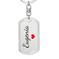 Load image into Gallery viewer, Eugenia Keychain – Name Keychain for Women
