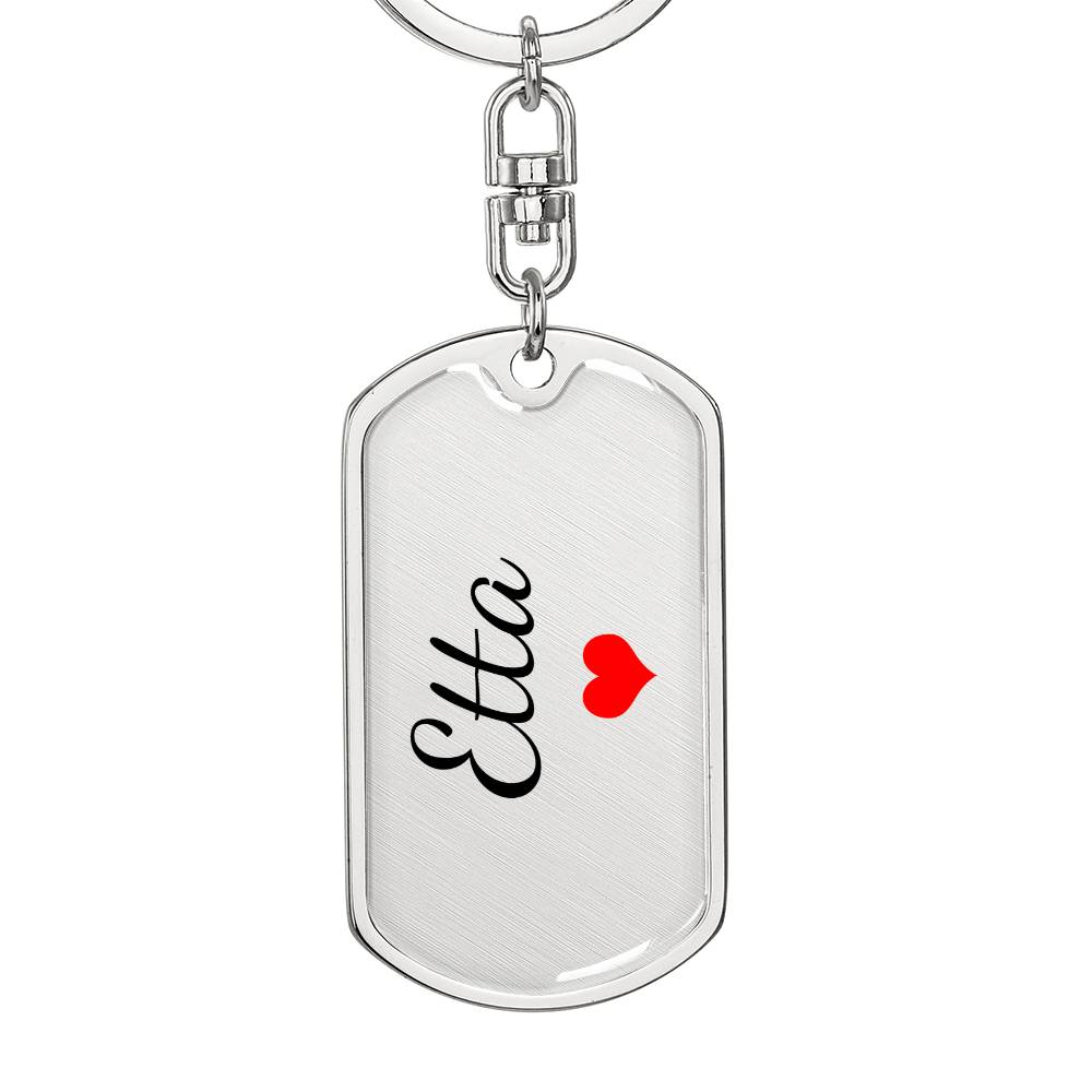 Etta Keychain – Custom Name Keychain for Women