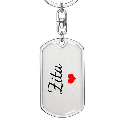 Zita Keychain – Custom Name Keychain for Women