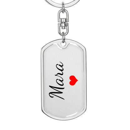Mara Keychain – Custom Name Keychain for Women