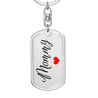 Load image into Gallery viewer, Custom Mommy Gift, New Mom Gift from Husband, Personalized Keychain for First Time Mom, First Mothers Day Keepsake
