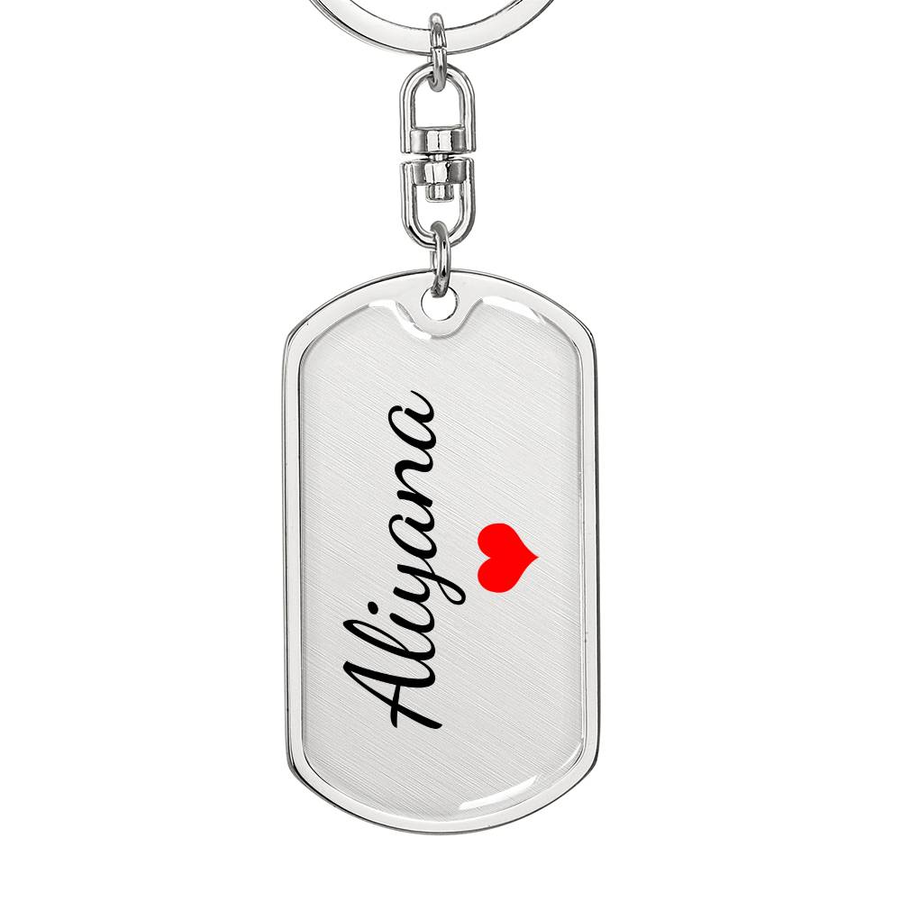 Aliyana Keychain – Name Keychain for Women