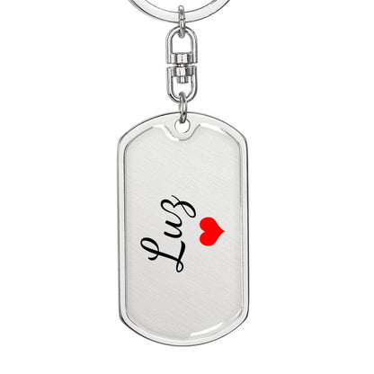 Luz Keychain – Custom Name Keychain for Women