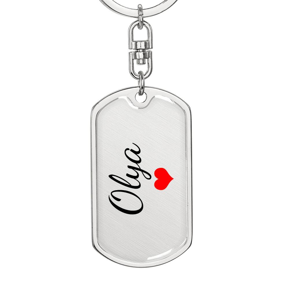 Olya Keychain – Custom Name Keychain for Women