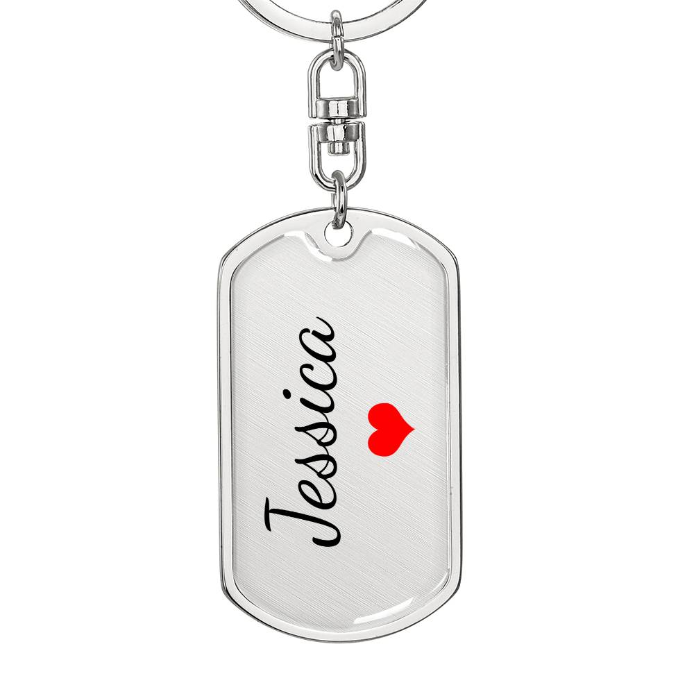 Jessica Keychain – Name Keychain for Women