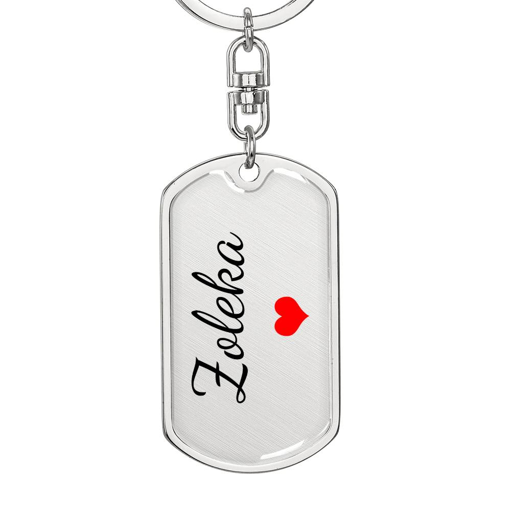 Zoleka Keychain – Custom Name Keychain for Women