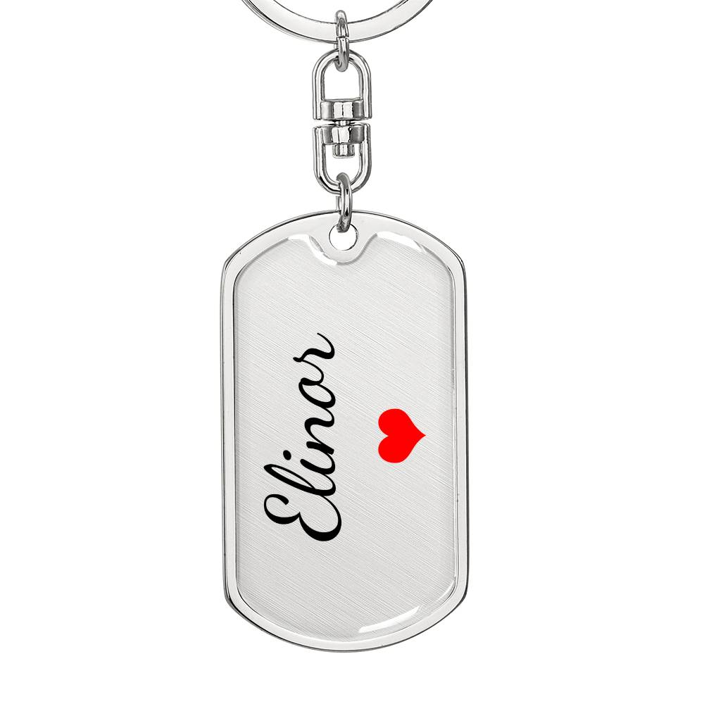Elinor Keychain – Custom Name Keychain for Women