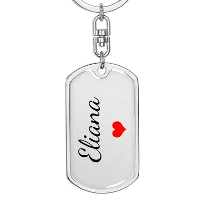 Eliana Keychain – Custom Name Keychain for Women