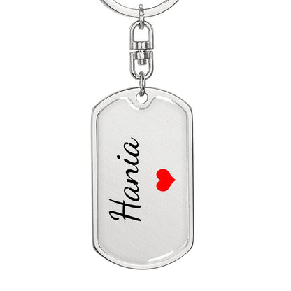 Hania Keychain – Custom Name Keychain for Women