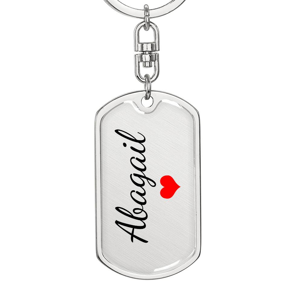 Abagail Keychain – Name Keychain for Women