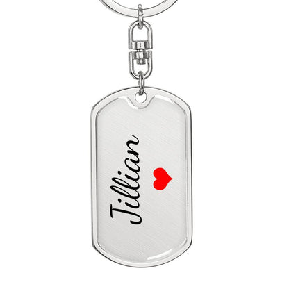 Jillian Keychain – Name Keychain for Women