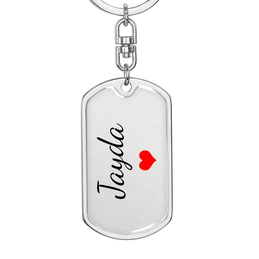 Jayda Keychain – Custom Name Keychain for Women