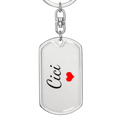 Cici Keychain – Custom Name Keychain for Women