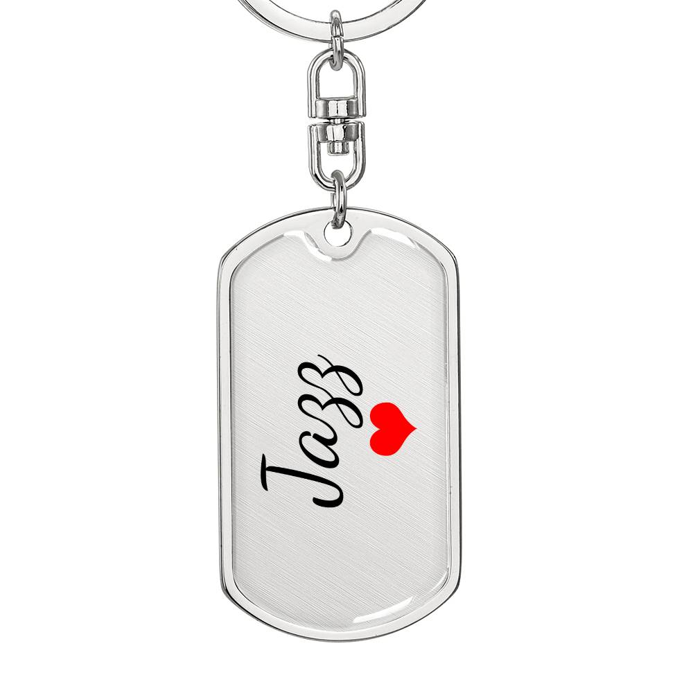 Jazz Keychain – Custom Name Keychain for Women