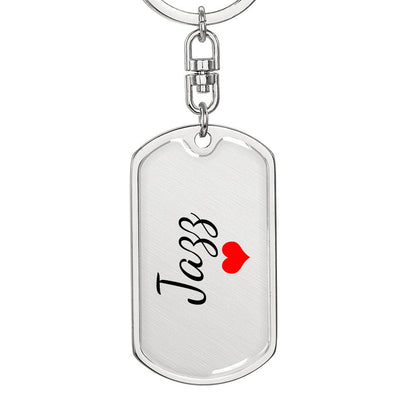 Jazz Keychain – Custom Name Keychain for Women