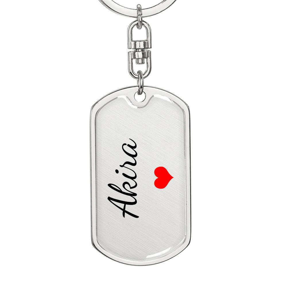 Akira Keychain – Custom Name Keychain for Women