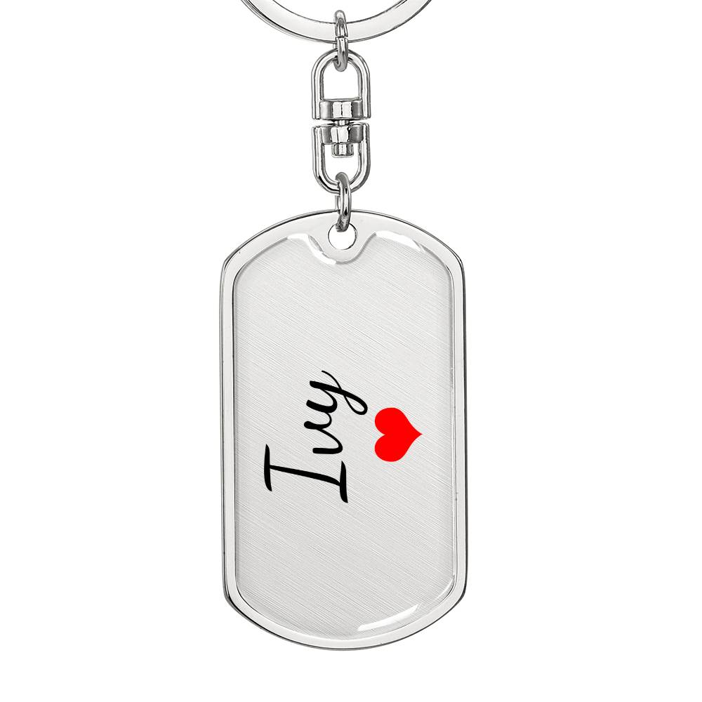 Ivy Keychain – Custom Name Keychain for Women