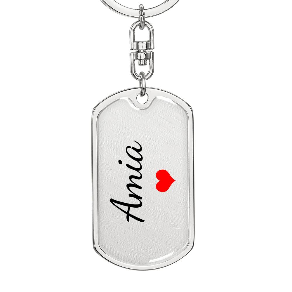 Amia Keychain – Custom Name Keychain for Women