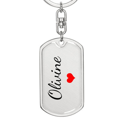 Olivine Keychain – Name Keychain for Women