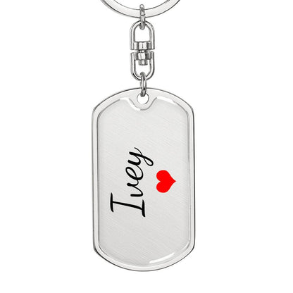 Ivey Keychain – Custom Name Keychain for Women
