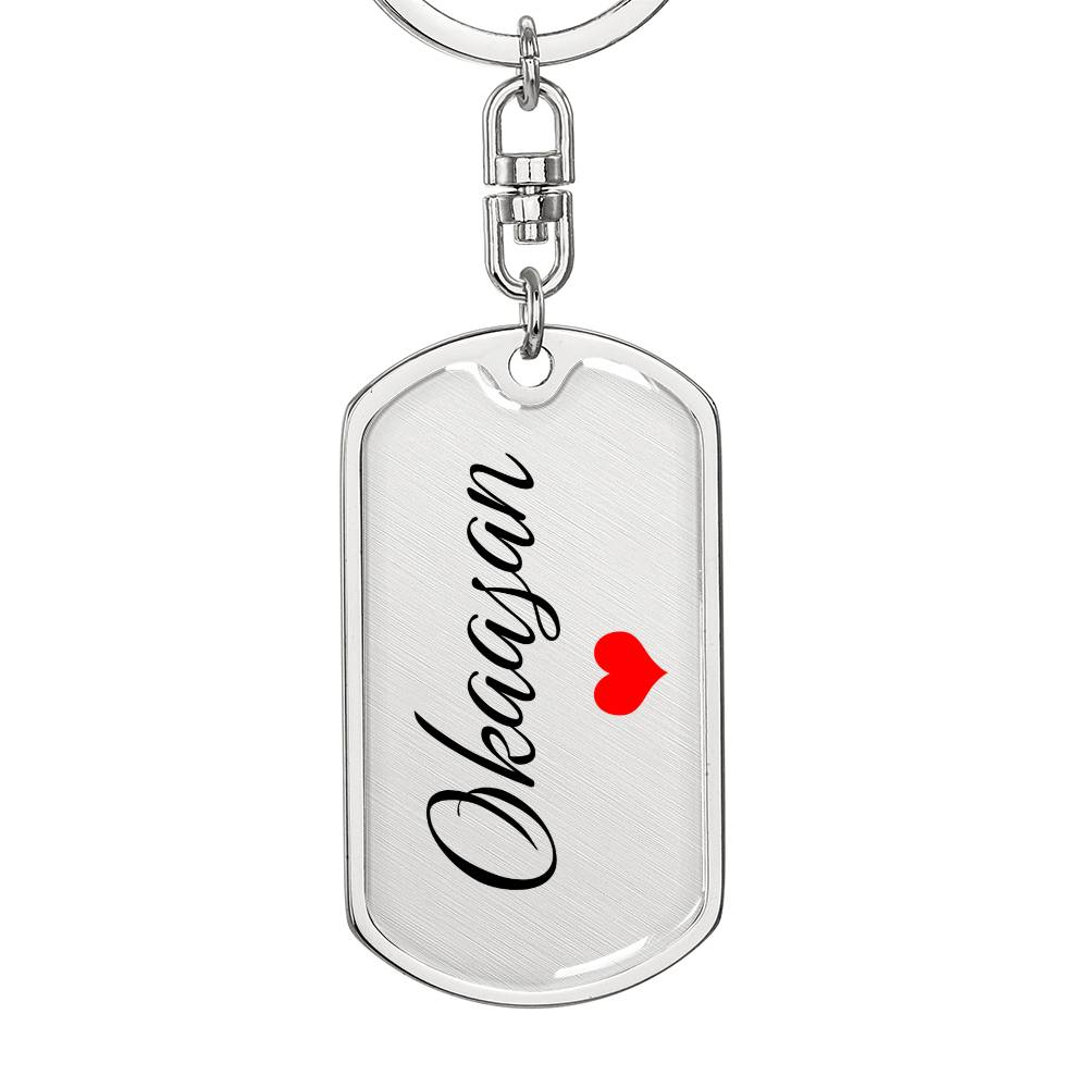 Okaasan Keychain, Japanese Mom Gift Personalized, Haha no Hi Mothers Day Keepsake