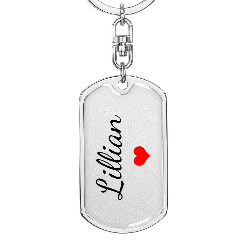 Lillian Keychain – Name Keychain for Women