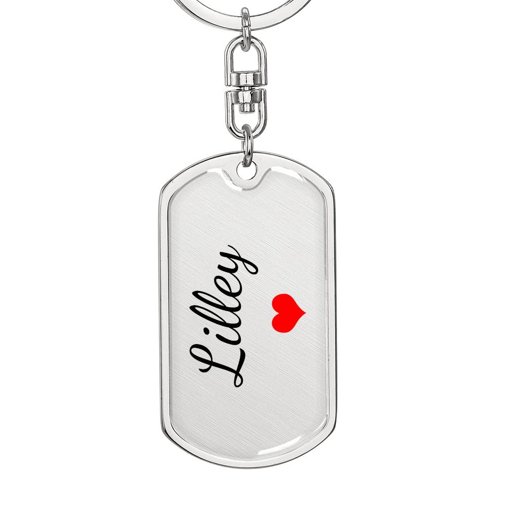 Lilley Keychain – Custom Name Keychain for Women