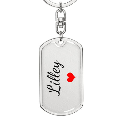 Lilley Keychain – Custom Name Keychain for Women