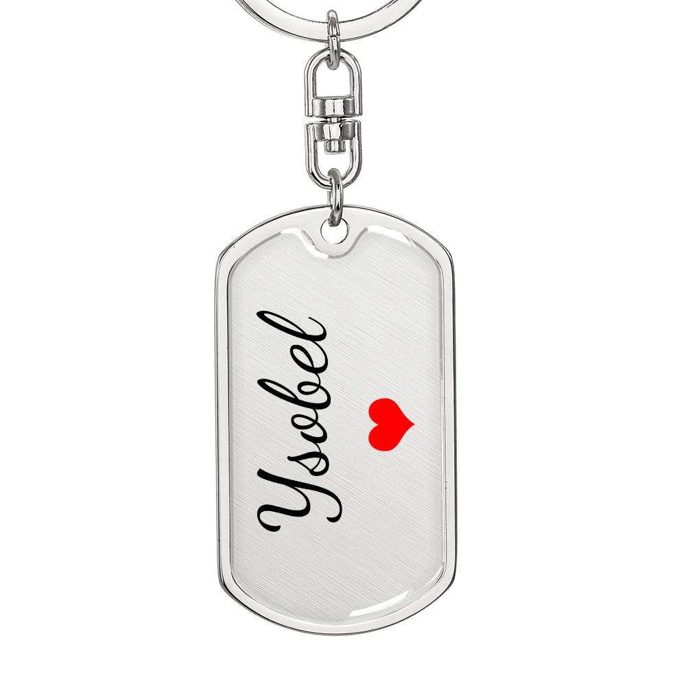 Ysobel Keychain – Custom Name Keychain for Women
