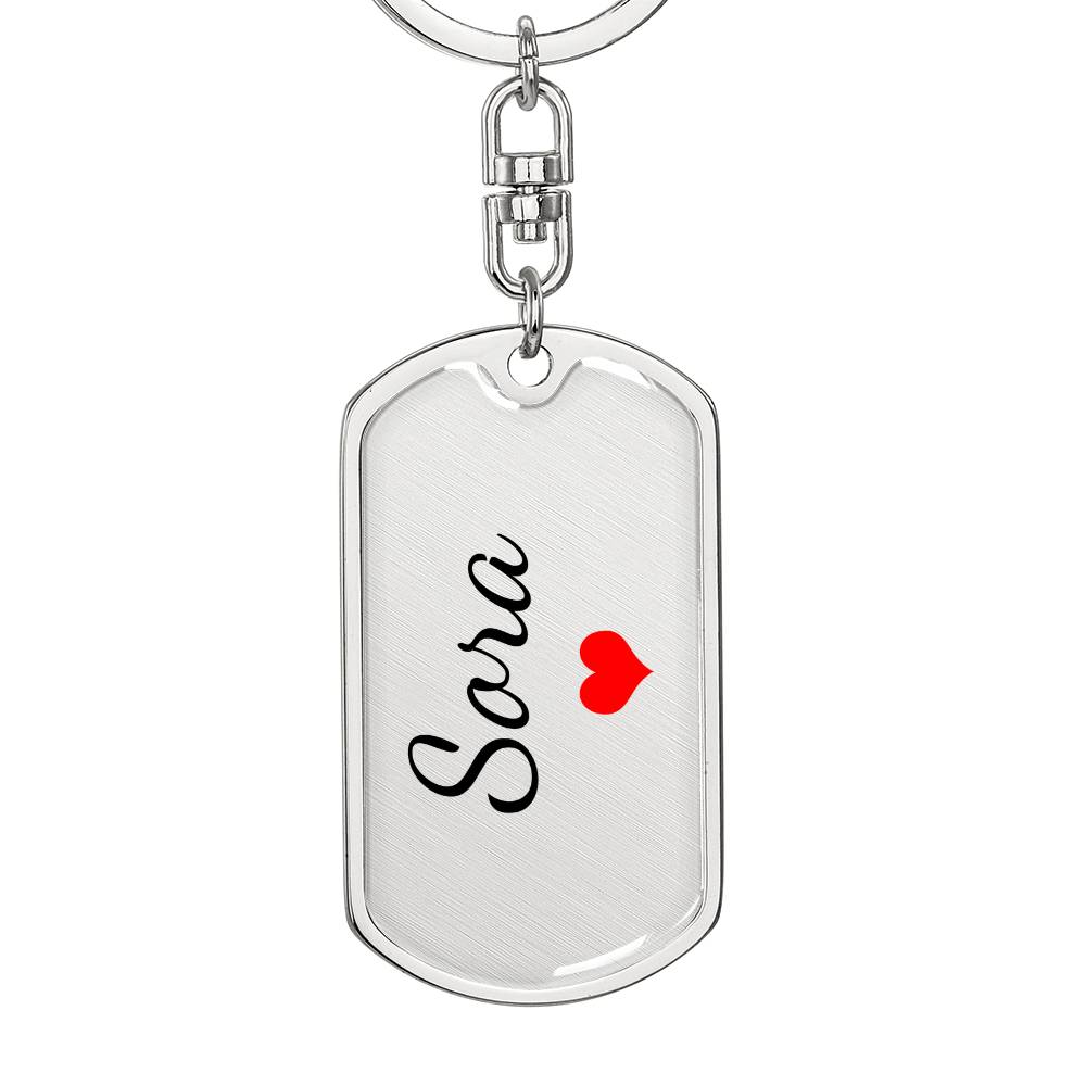 Sora Keychain – Custom Name Keychain for Women