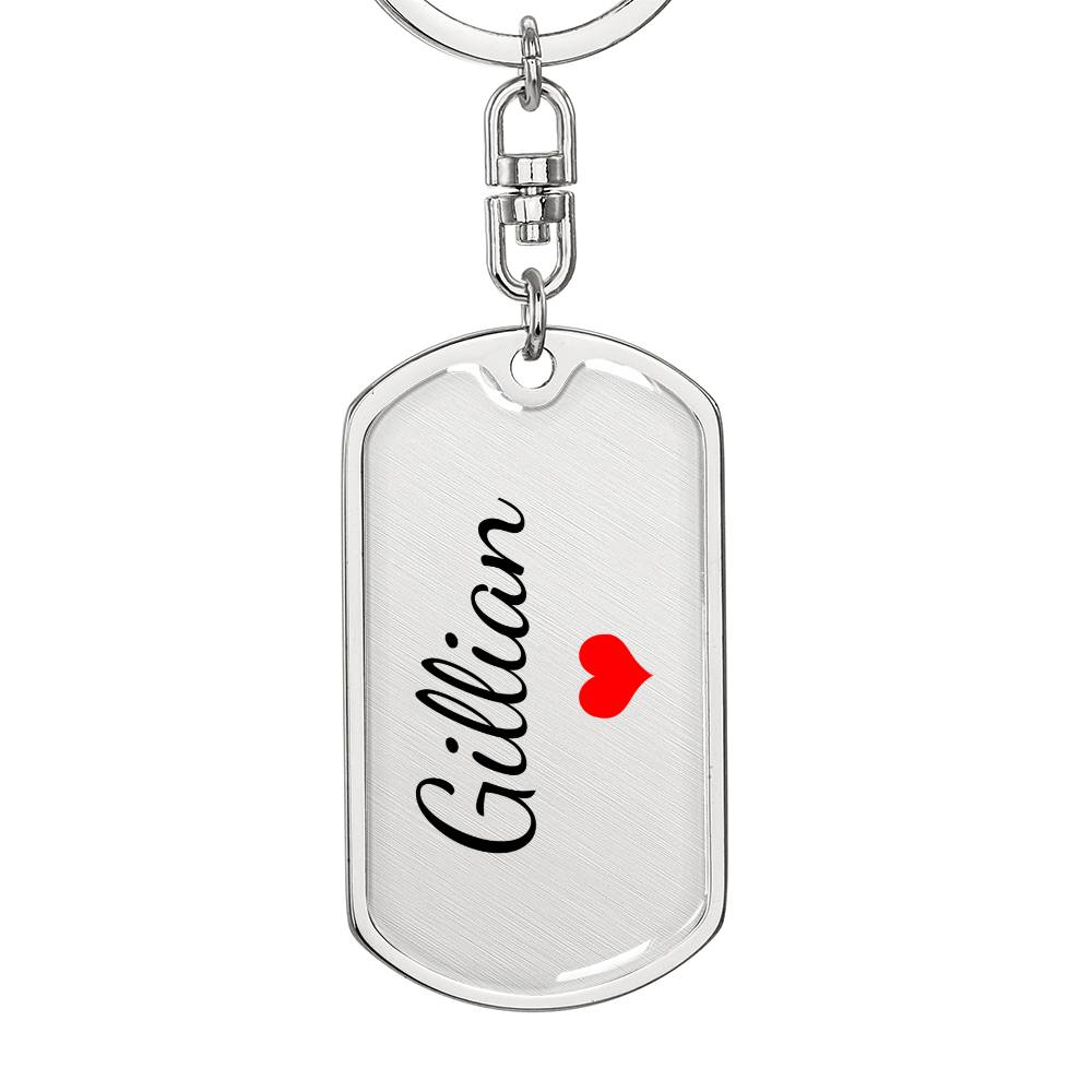 Gillian Keychain – Name Keychain for Women