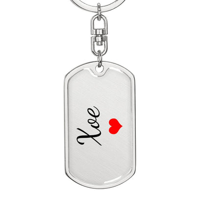 Xoe Keychain – Custom Name Keychain for Women