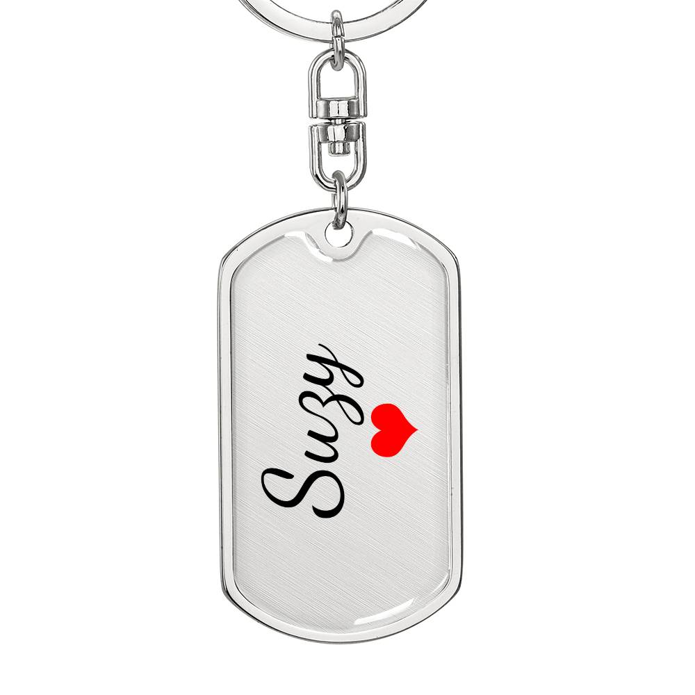 Suzy Keychain – Custom Name Keychain for Women